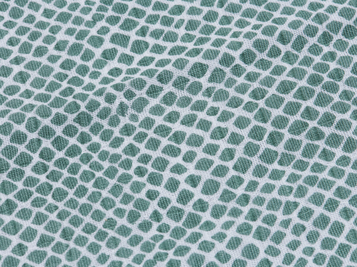Hydrofiel Multidoek Snake 70x70cm - Ash Green - Afbeelding 2