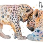 Kaart met baby luipaard - inclusief personaliseren