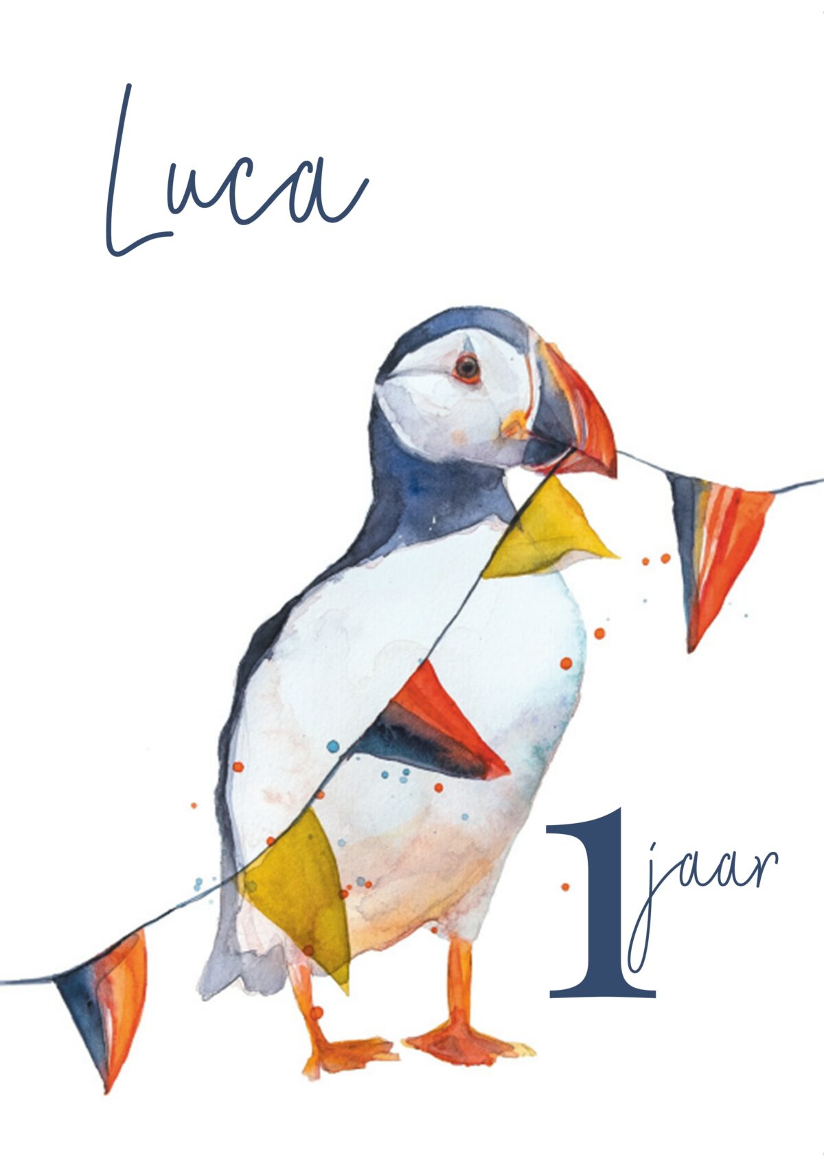 Kaart feestbeest Papegaaiduiker - inclusief personaliseren - Afbeelding 5