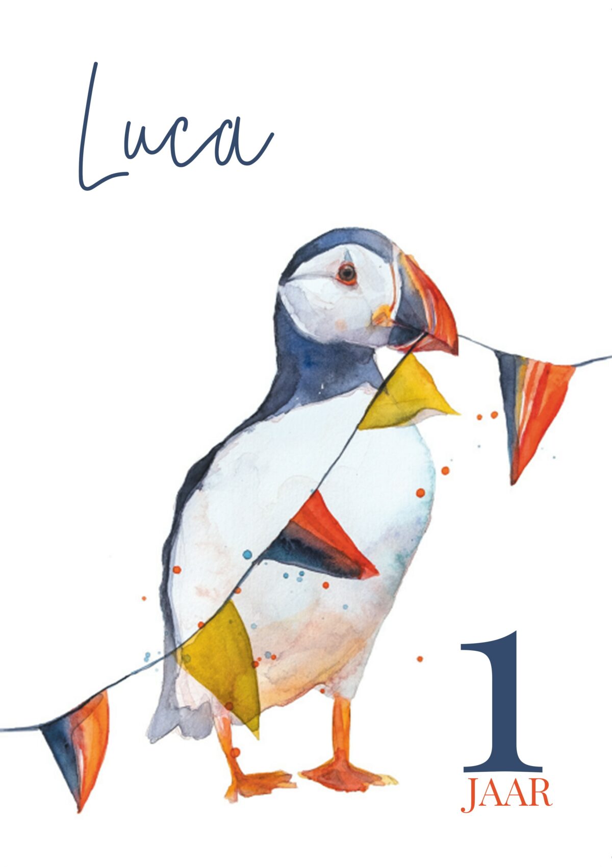 Kaart feestbeest Papegaaiduiker - inclusief personaliseren - Afbeelding 3