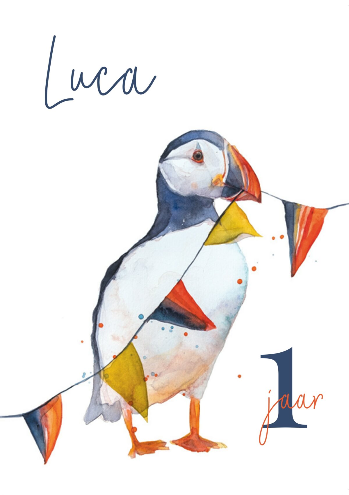 Kaart feestbeest Papegaaiduiker - inclusief personaliseren - Afbeelding 2