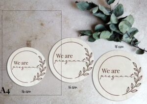 Zwangerschap-aankondigingsschijf - We are pregnant - Afbeelding 2