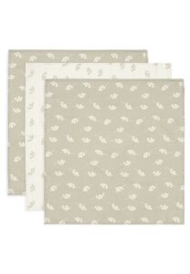 Hydrofiele doek Twig 70x70cm - Olive Green (groen met wit takje) - Afbeelding 2